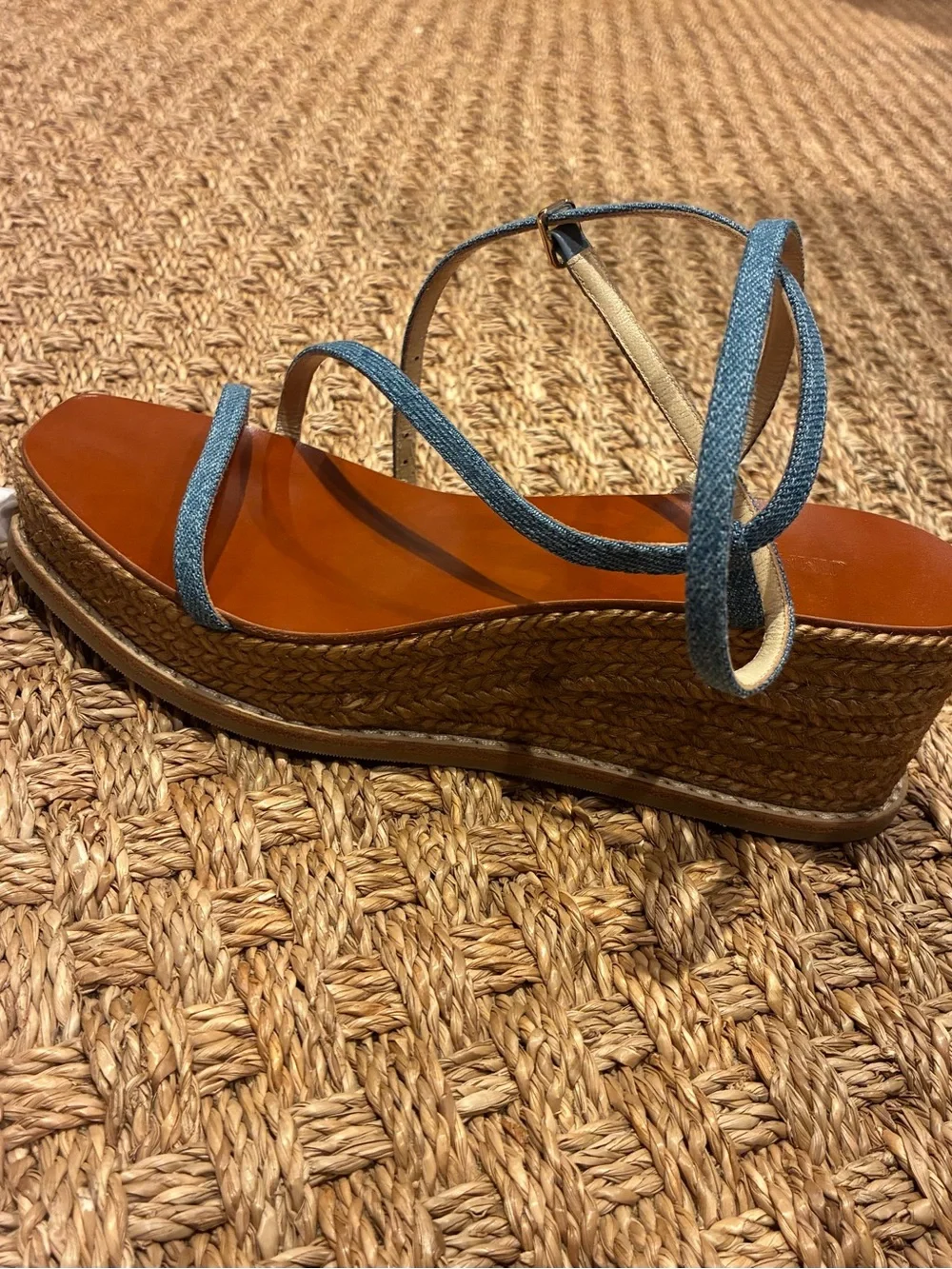 Jimmy Choo 60 Drive Espadrille Lace Up Wedges